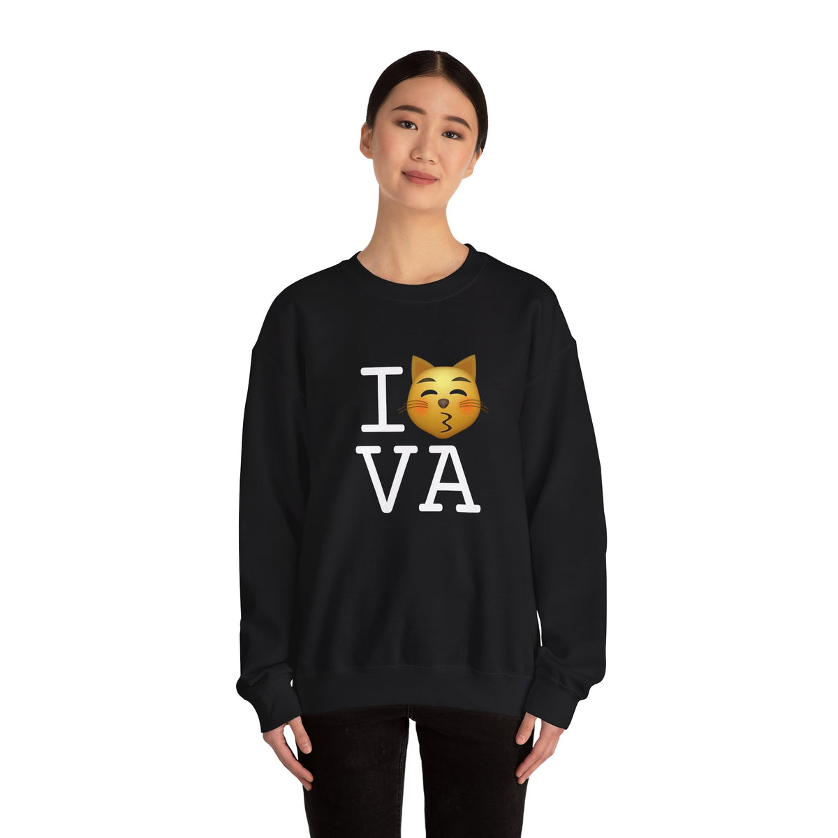 "I'm a Kissing Cat toward Virginia" Sweatshirt
