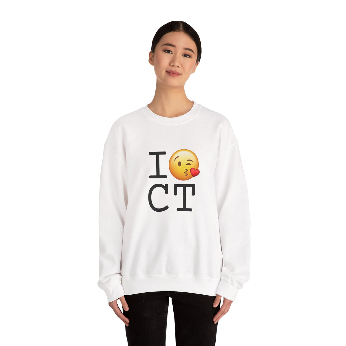 "I Blow a Kiss at Connecticut" Sweatshirt
