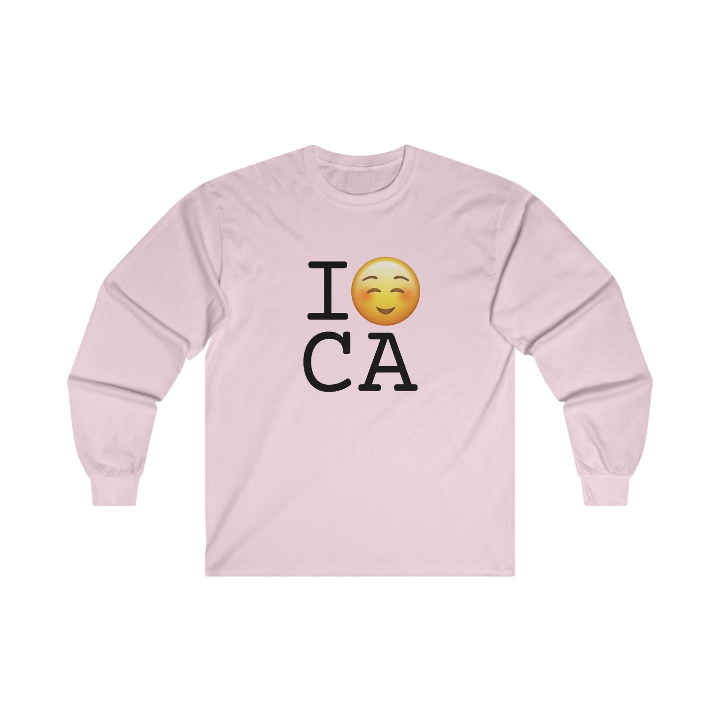 "I Blush at California" Long Sleeve Shirt