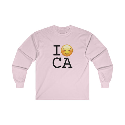 "I Blush at California" Long Sleeve Shirt