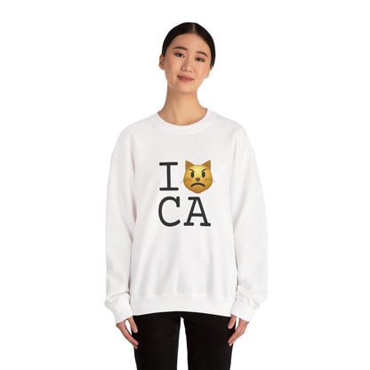 "I'm a Pouting Cat about California" Sweatshirt