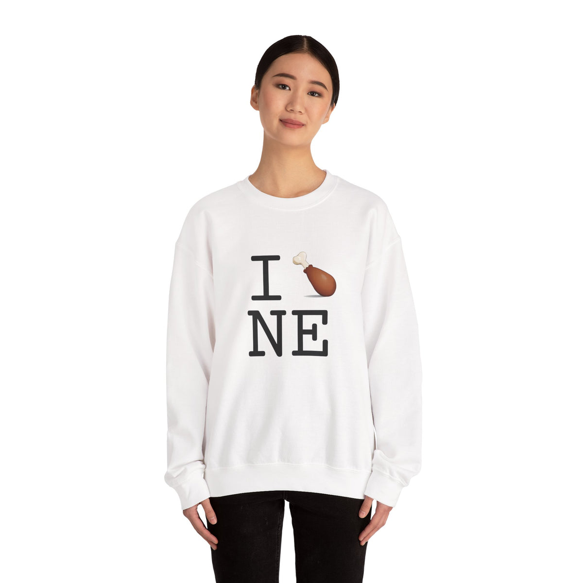 "I Chicken Drumstick Nebraska" Sweatshirt