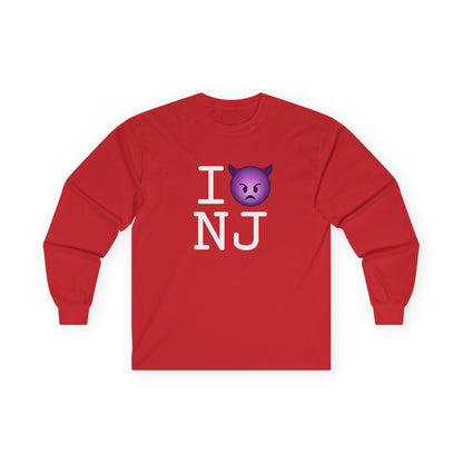 "I'm an Angry Devil about New Jersey" Long Sleeve Shirt