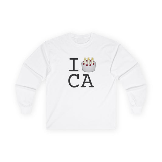 "I Birthday Cake California" Long Sleeve Shirt
