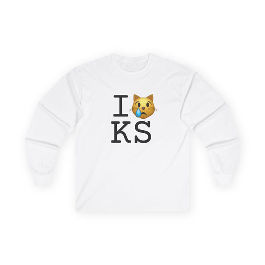 "I'm a Crying Cat about Kansas" Long Sleeve Shirt