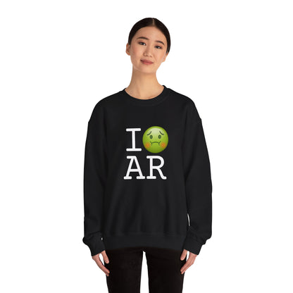 "I'm Nauseous about Arkansas" Sweatshirt