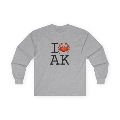 "I Crab Alaska" Long Sleeve Shirt
