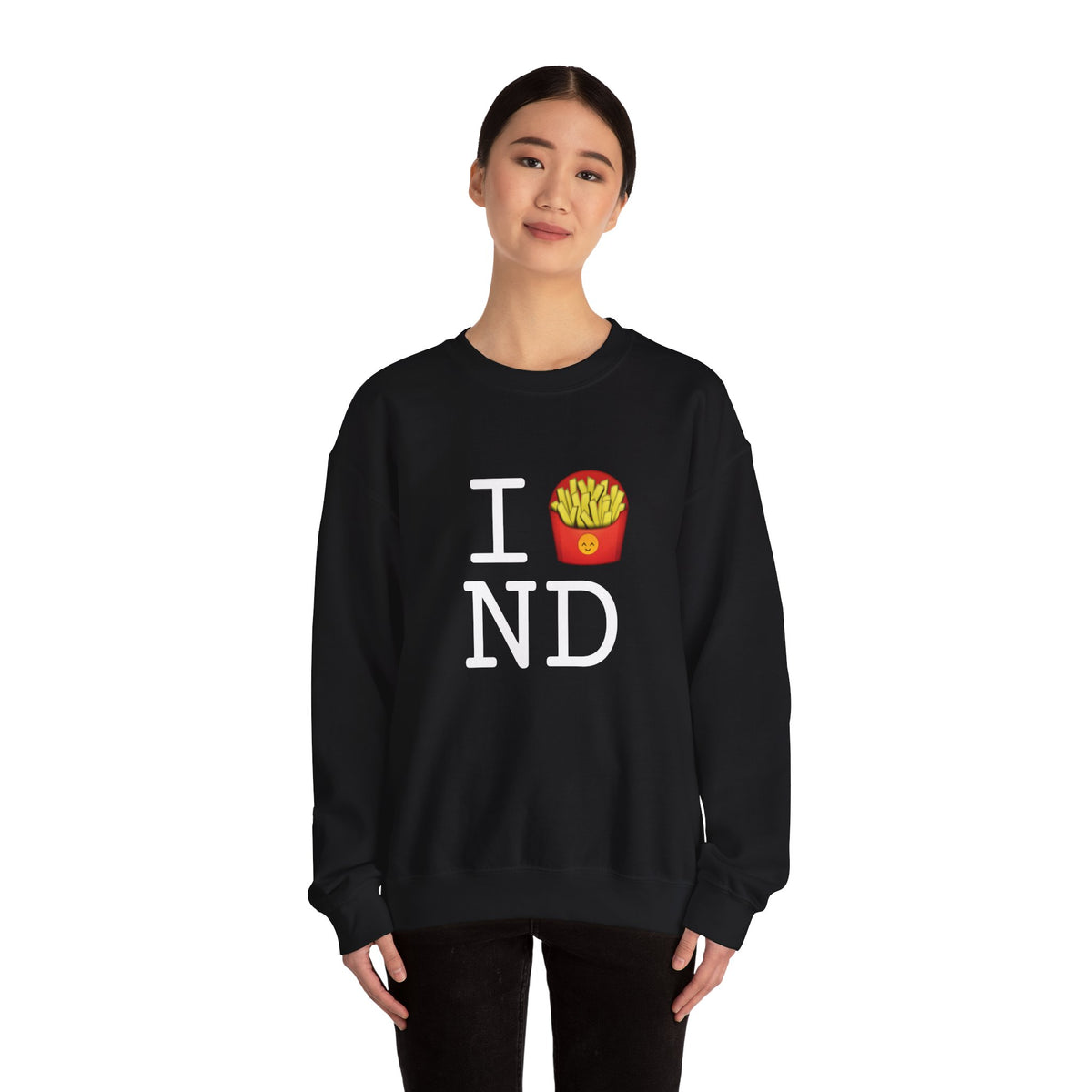 "I French Fries North Dakota" Sweatshirt