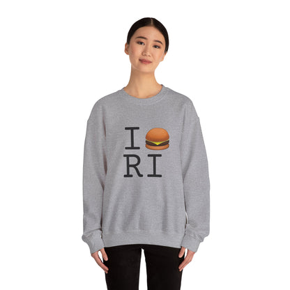 "I Cheeseburger Rhode Island" Sweatshirt