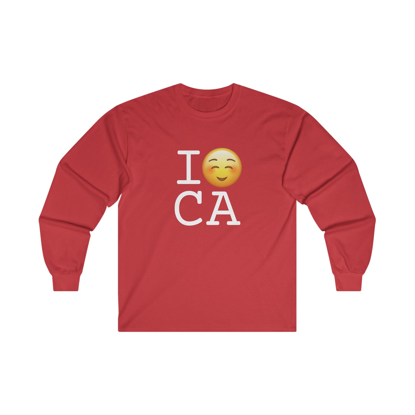 "I Blush at California" Long Sleeve Shirt
