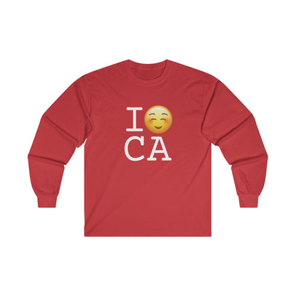 "I Blush at California" Long Sleeve Shirt