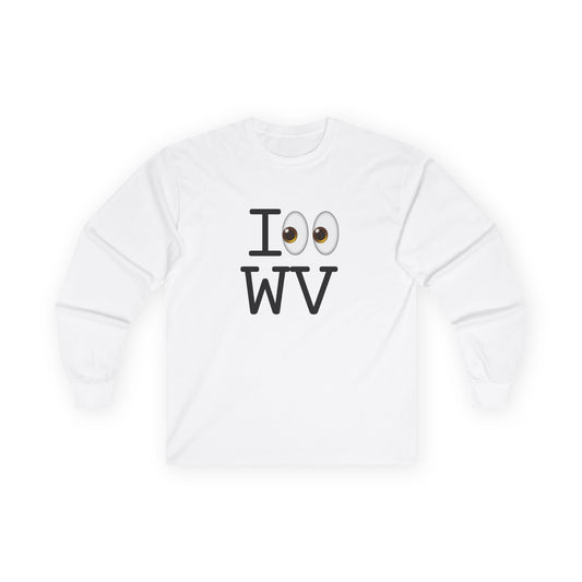 "I Look at West Virginia" Long Sleeve Shirt