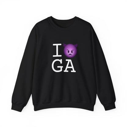 "I'm an Angry Devil about Georgia" Sweatshirt