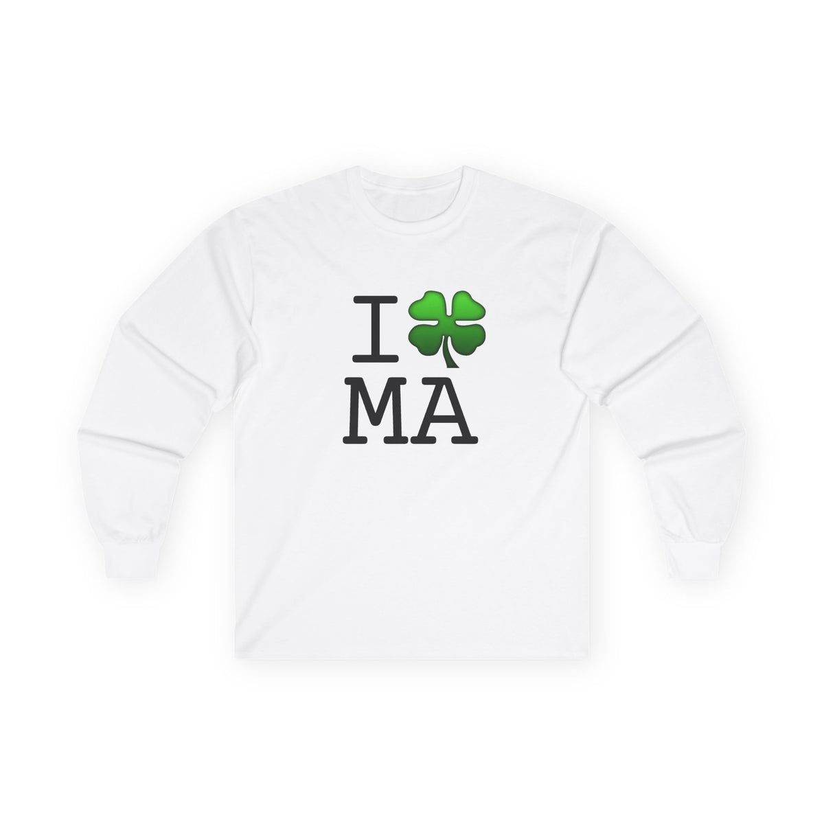 "I'm Lucky (Clover) in Massachusetts" Long Sleeve Shirt