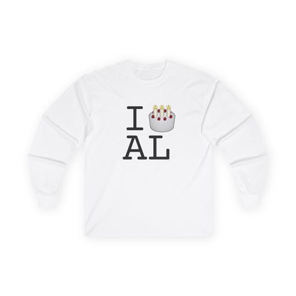 "I Birthday Cake Alabama" Long Sleeve Shirt