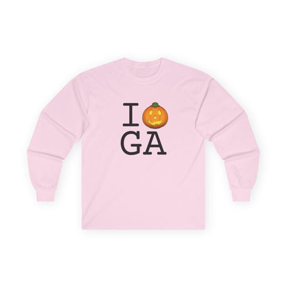 "I Jack-O-Lantern (Pumpkin) Georgia" Long Sleeve Shirt