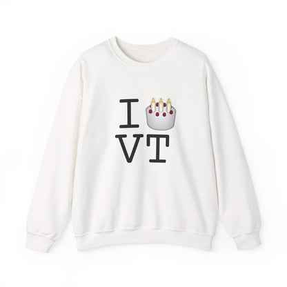 "I Birthday Cake Vermont" Sweatshirt