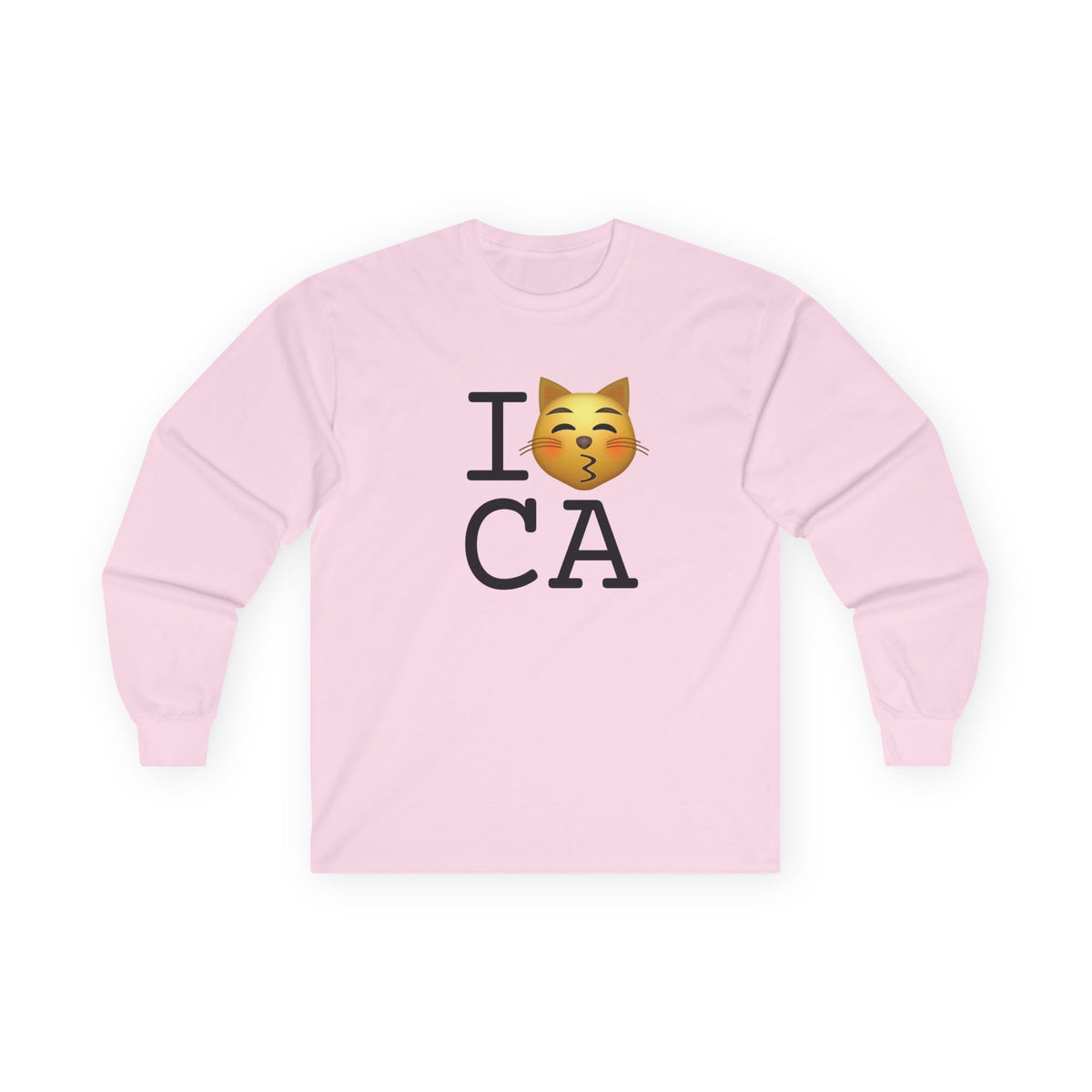 "I'm a Kissing Cat toward California" Long Sleeve Shirt