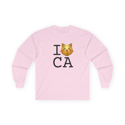 "I'm a Kissing Cat toward California" Long Sleeve Shirt