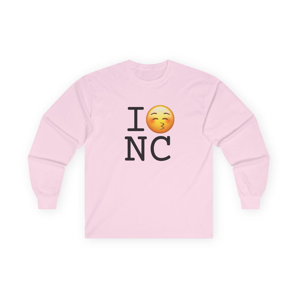 "I Kiss North Carolina" Long Sleeve Shirt