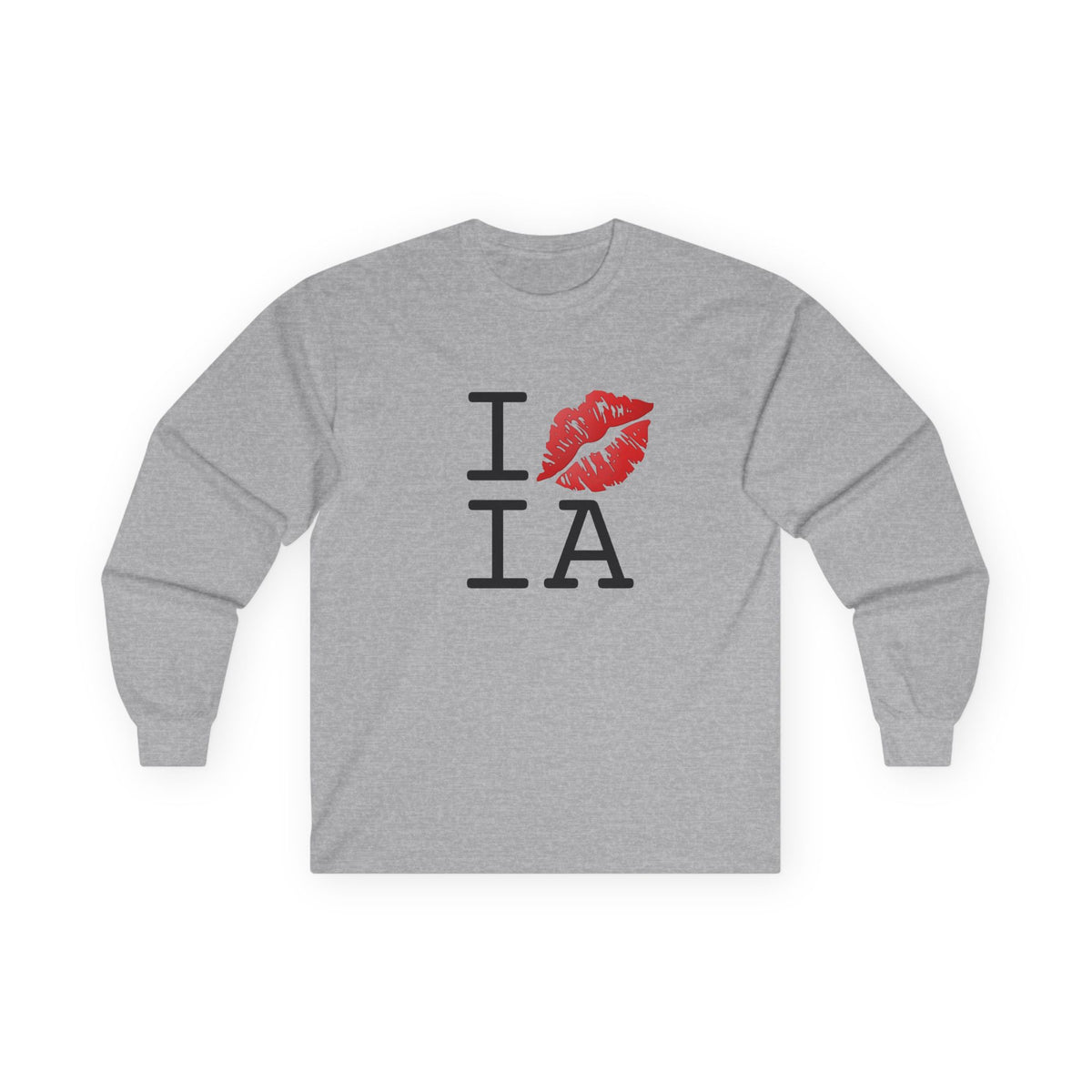 "I Kiss Mark Iowa" Long Sleeve Shirt
