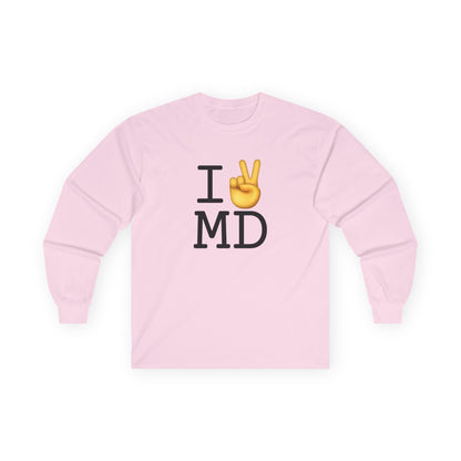 "I Show Peace to Maryland" Long Sleeve Shirt