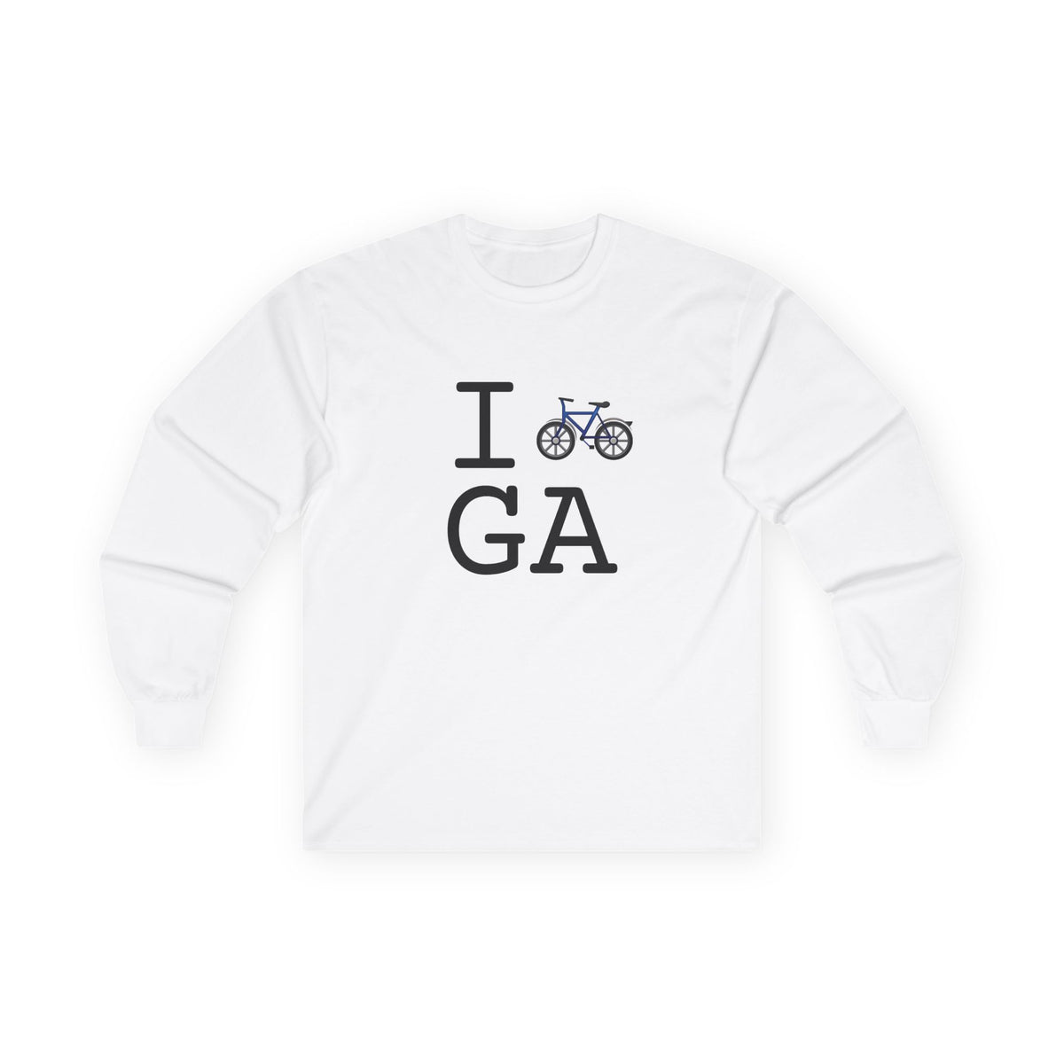 "I Bicycle Georgia" Long Sleeve Shirt