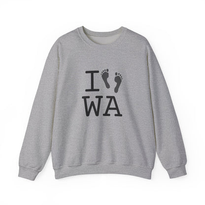 "I leave Footsteps in Washington" Sweatshirt