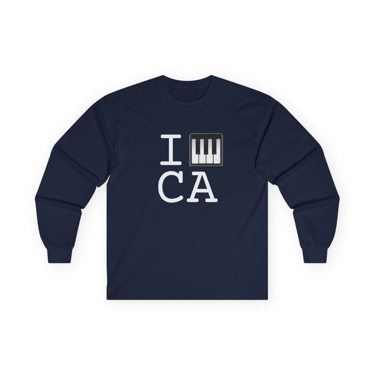 "I Piano California" Long Sleeve Shirt