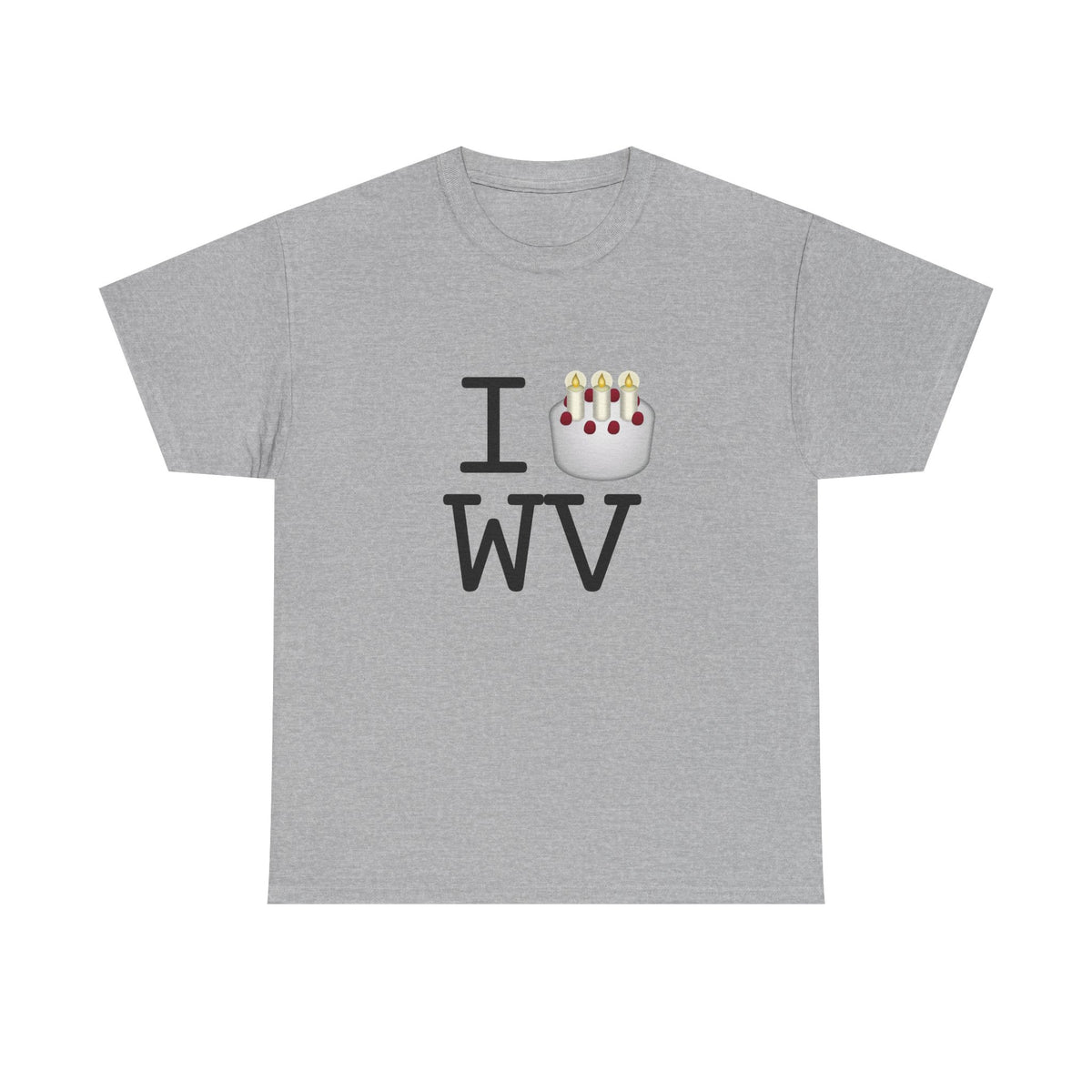 "I Birthday Cake West Virginia" Tee