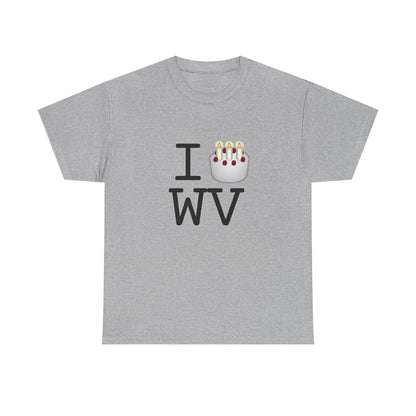 "I Birthday Cake West Virginia" Tee