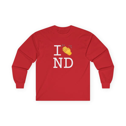 "I Applaud North Dakota" Long Sleeve Shirt