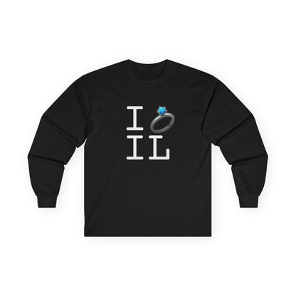 "I'm Married to (Diamond Ring) Illinois" Long Sleeve Shirt