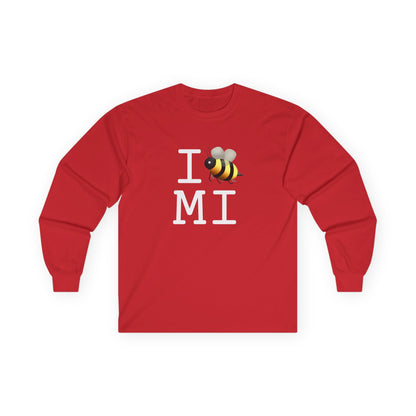 "I Bee in Michigan" Long Sleeve Shirt