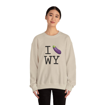 "I Eggplant Wyoming" Sweatshirt
