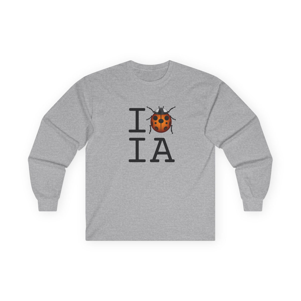 "I Ladybug Iowa" Long Sleeve Shirt