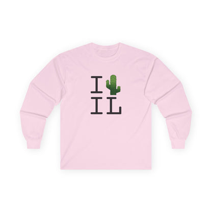 "I Cactus Illinois" Long Sleeve Shirt