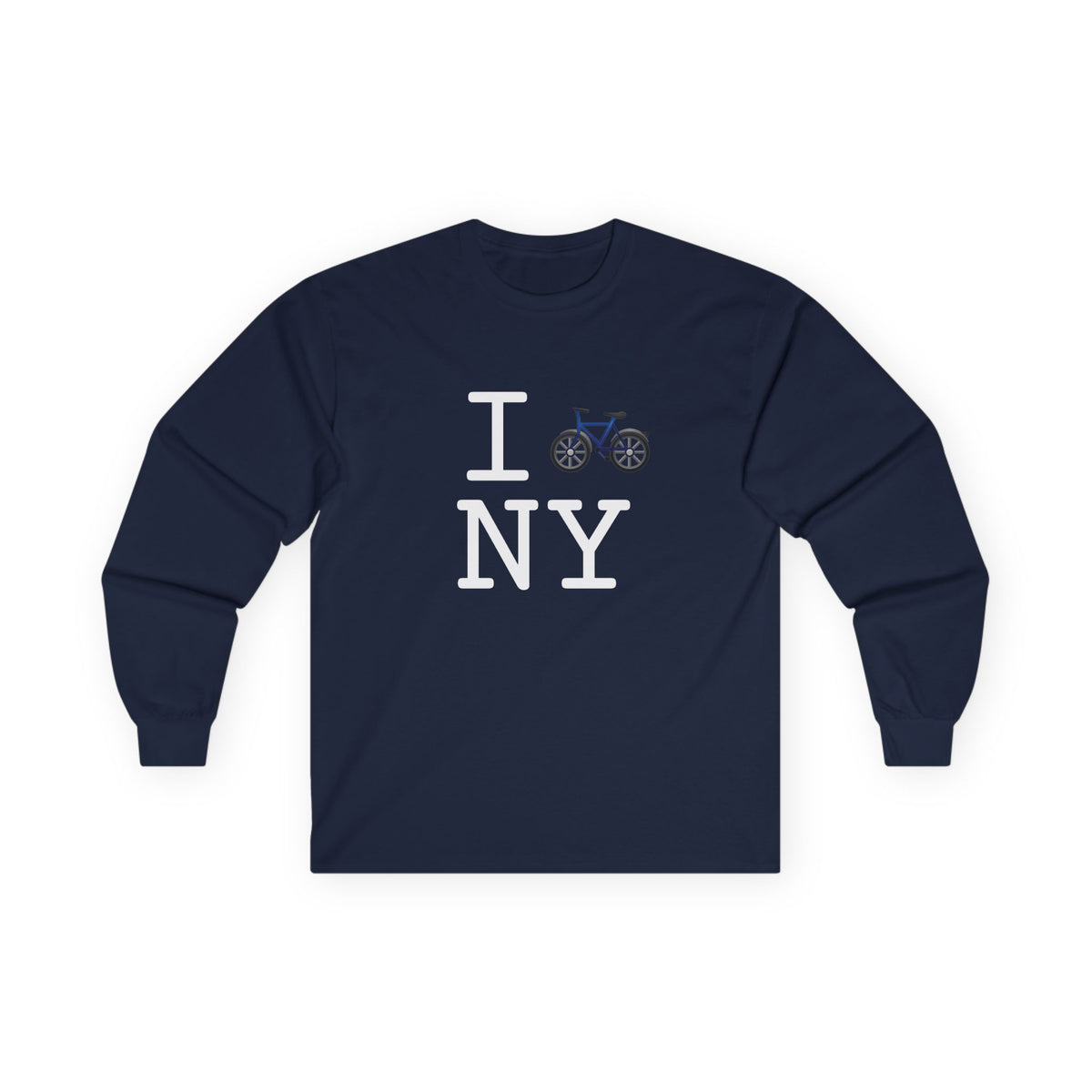 "I Bicycle New York" Long Sleeve Shirt