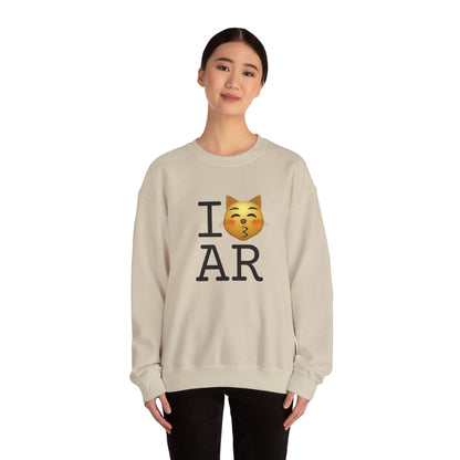 "I'm a Kissing Cat toward Arkansas" Sweatshirt