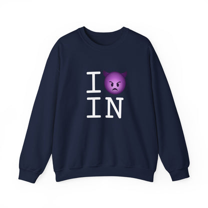 "I'm an Angry Devil about Indiana" Sweatshirt