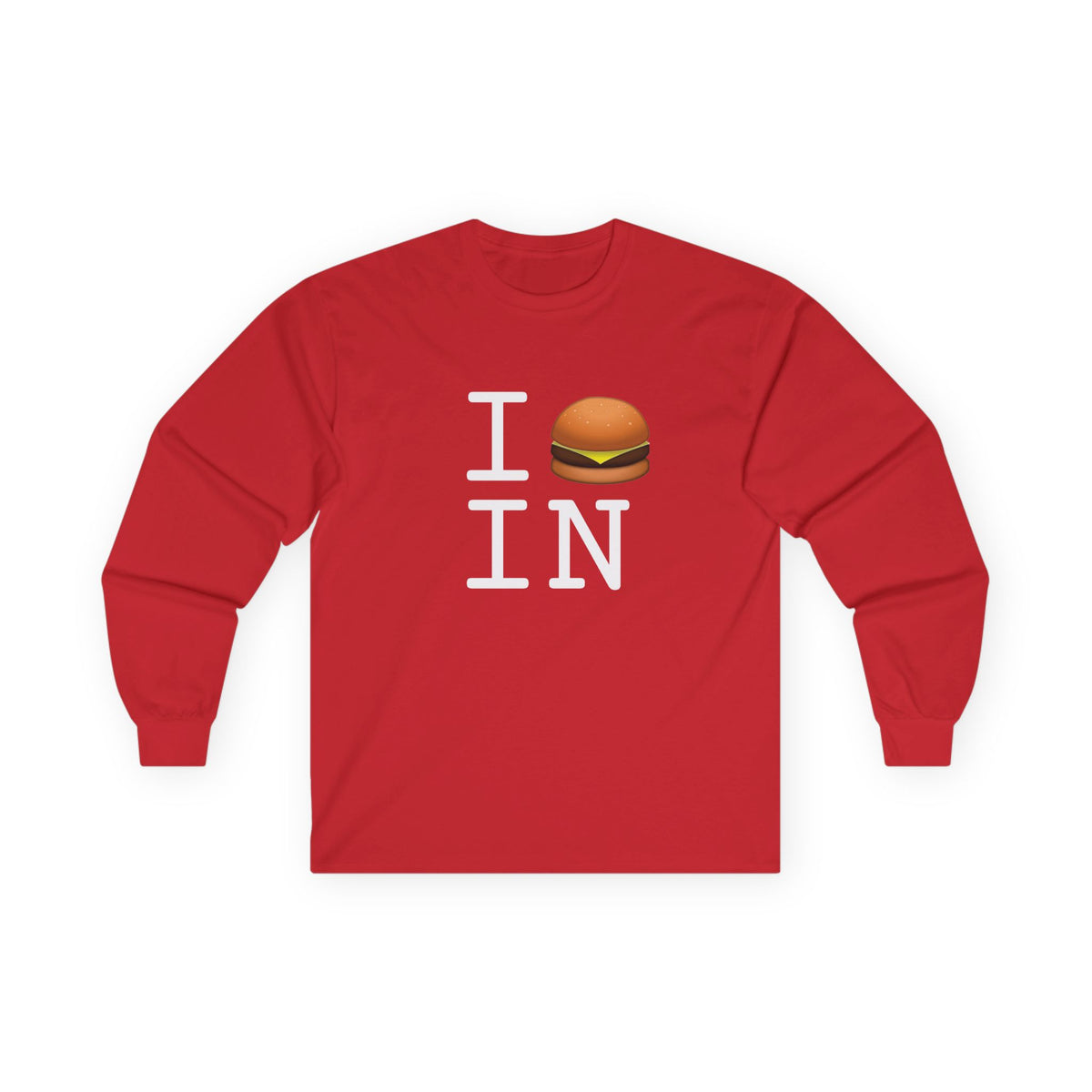 "I Cheeseburger Indiana" Long Sleeve Shirt