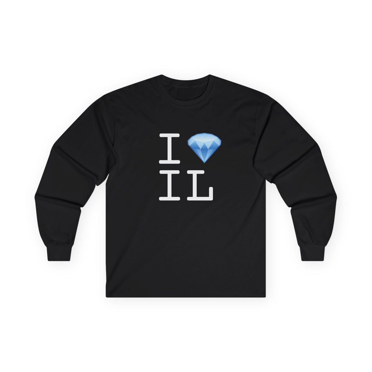 "I Diamond Illinois" Long Sleeve Shirt