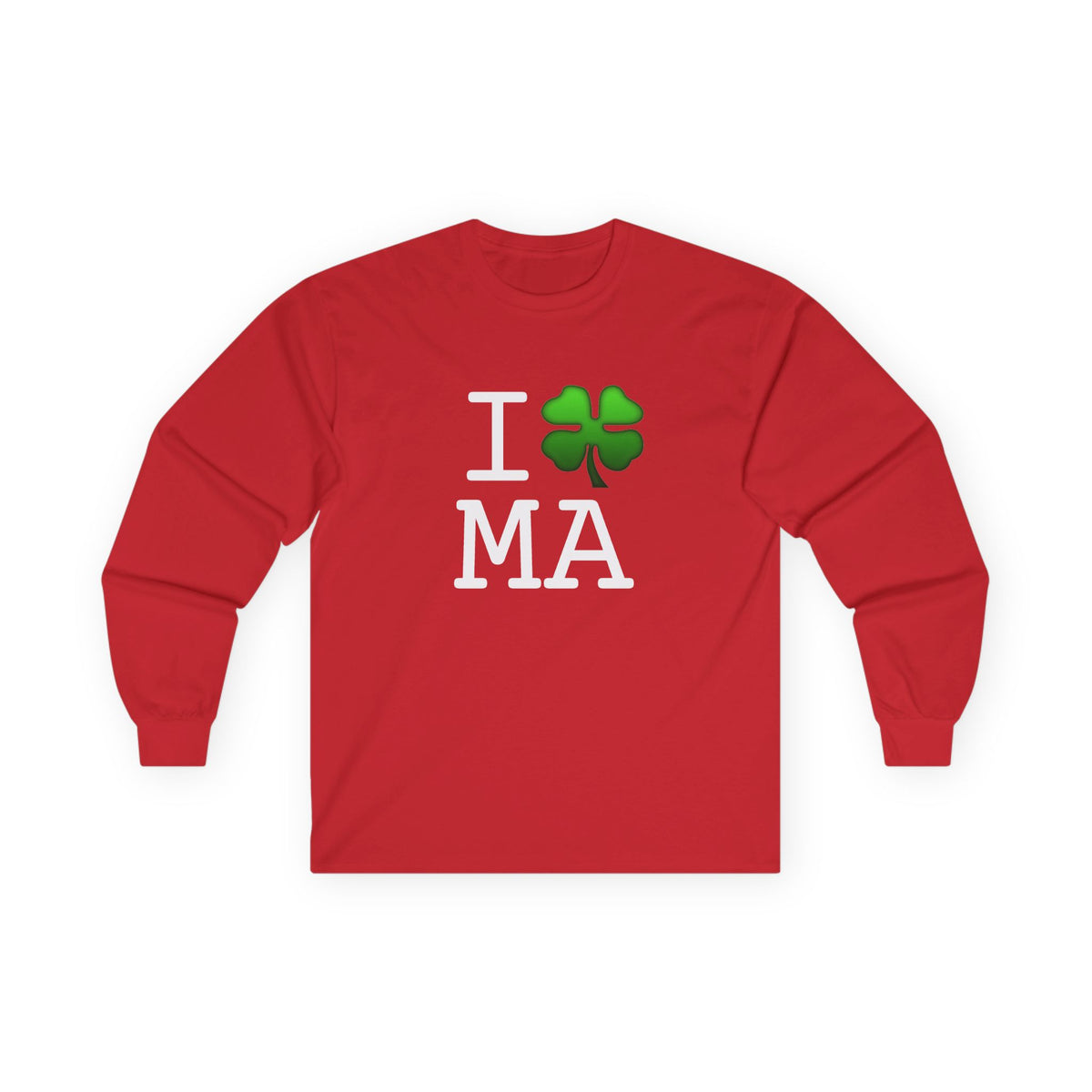 "I'm Lucky (Clover) in Massachusetts" Long Sleeve Shirt