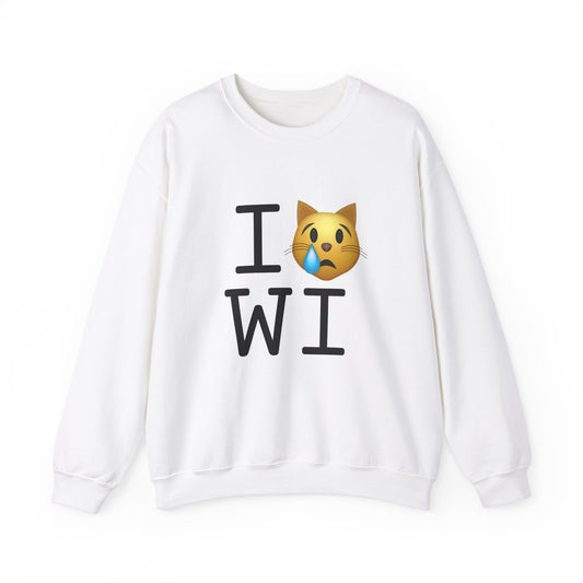 "I'm a Crying Cat about Wisconsin" Sweatshirt