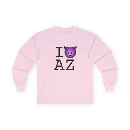"I'm an Angry Devil about Arizona" Long Sleeve Shirt