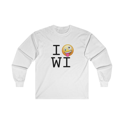 "I'm Crazy about Wisconsin" Long Sleeve Shirt