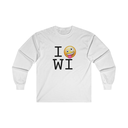 "I'm Crazy about Wisconsin" Long Sleeve Shirt