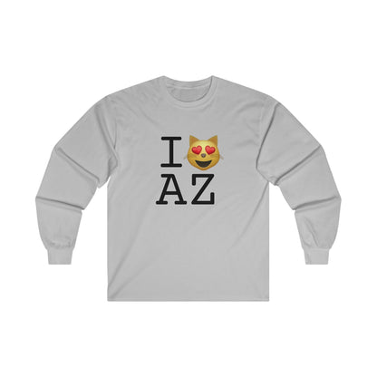 "I'm a Cat that Loves Arizona" Long Sleeve Shirt