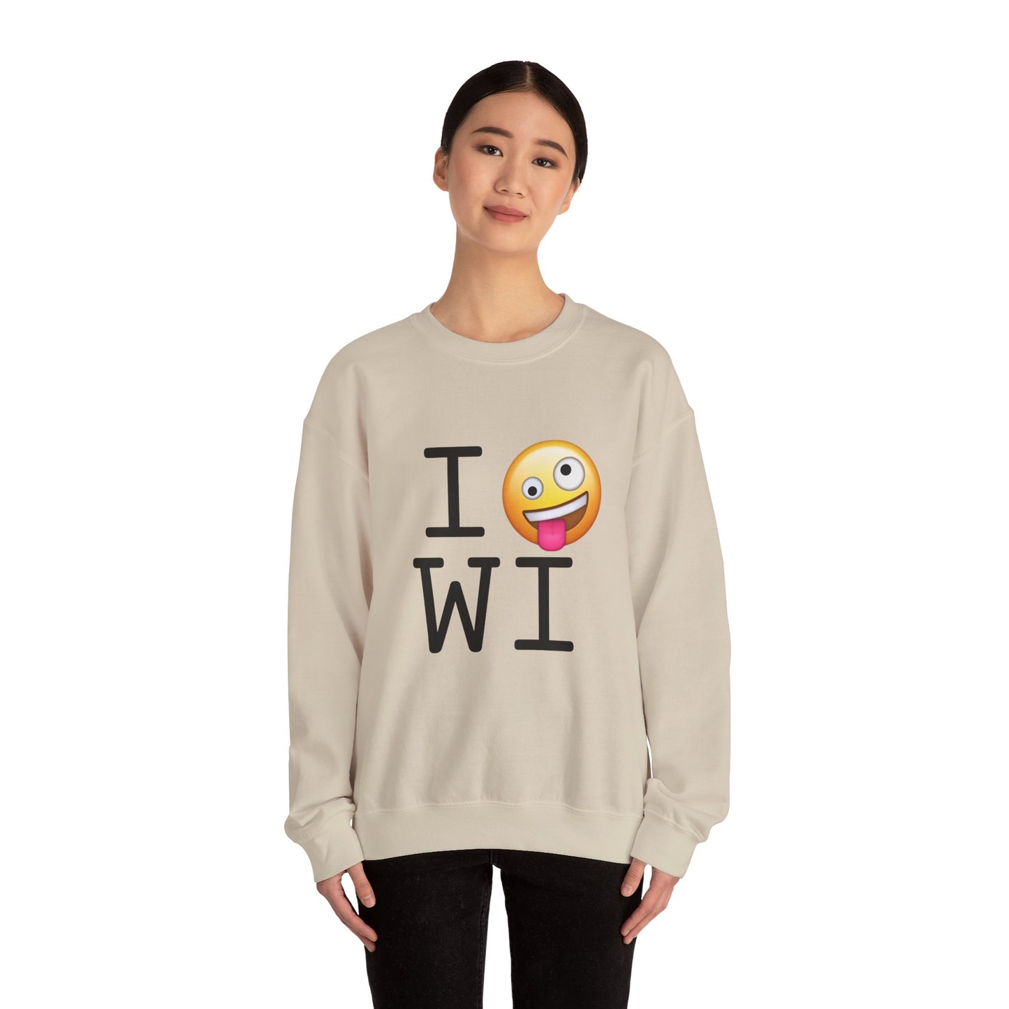 "I'm Crazy about Wisconsin" Sweatshirt