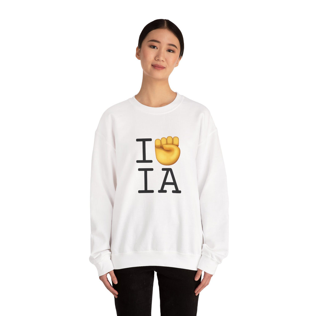 "I Raise my Fist with Iowa" Sweatshirt